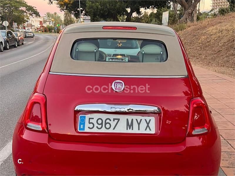 Rojo Usado 2016 Fiat 500C Lounge Descapotable | 7300 € (Buen precio) - Imagen 1/4