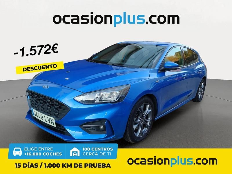 Azul Usado 2021 Ford Focus ST-Line | 17.300 € (Un poco caro) - Imagen 1/4