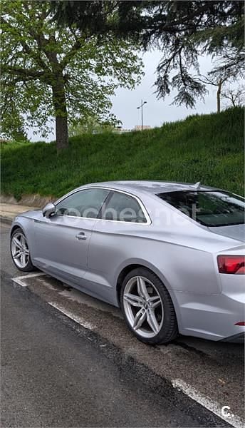 Usado Audi A5 S-Line 190 CV (139 kW) 2018 Gris / plata Coupe