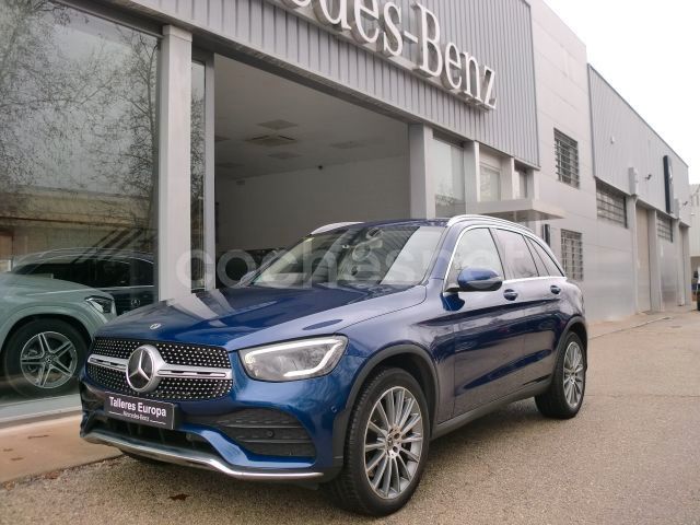 Azul Usado 2020 Mercedes GLC220 SUV | 31.900 € (Caro) - Imagen 1/4