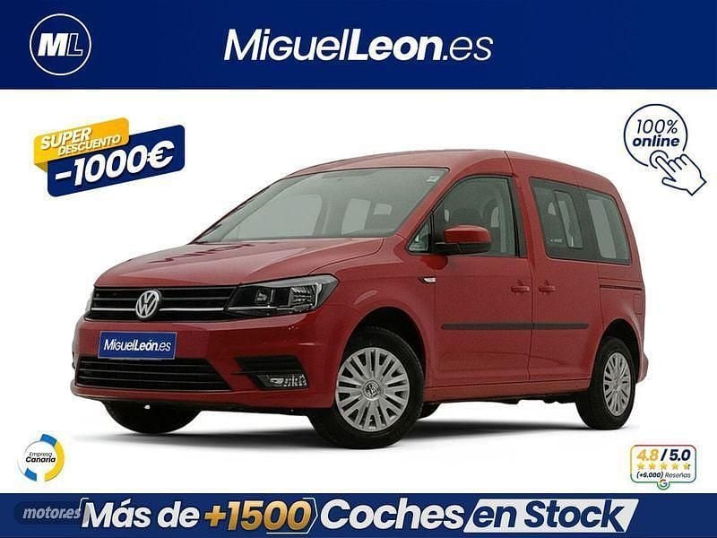 Rojo Usado 2020 VW Caddy Monovolumen | 17.985 € (Precio justo) - Imagen 1/3