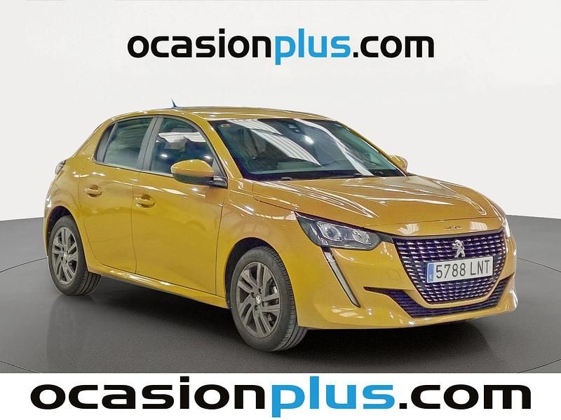 Usado Peugeot 208 Active 75 CV (55 kW) 2021 Amarillo Utilitario