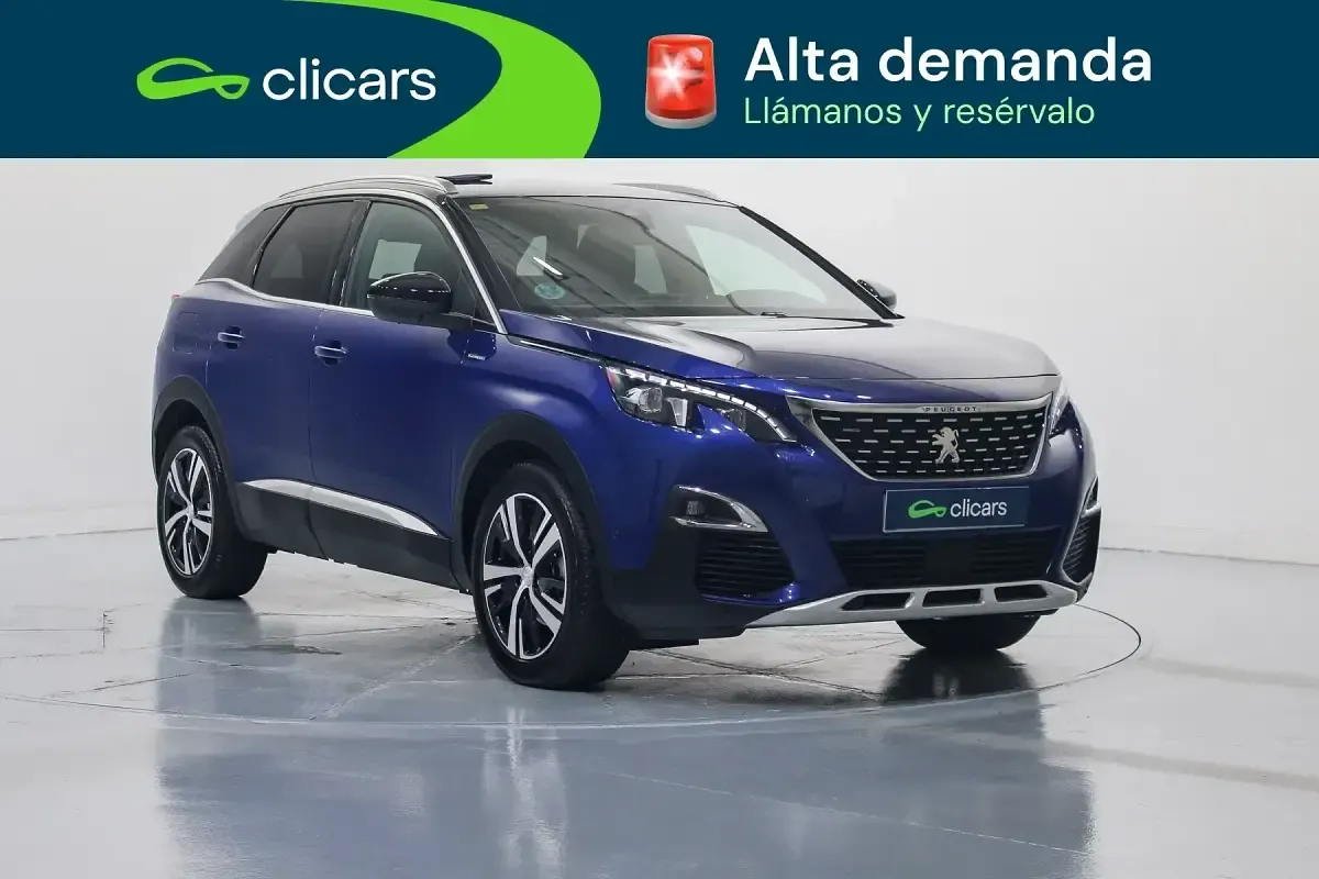 Usado Peugeot 3008 GT-line 130 CV (95 kW) 2020 Azul SUV