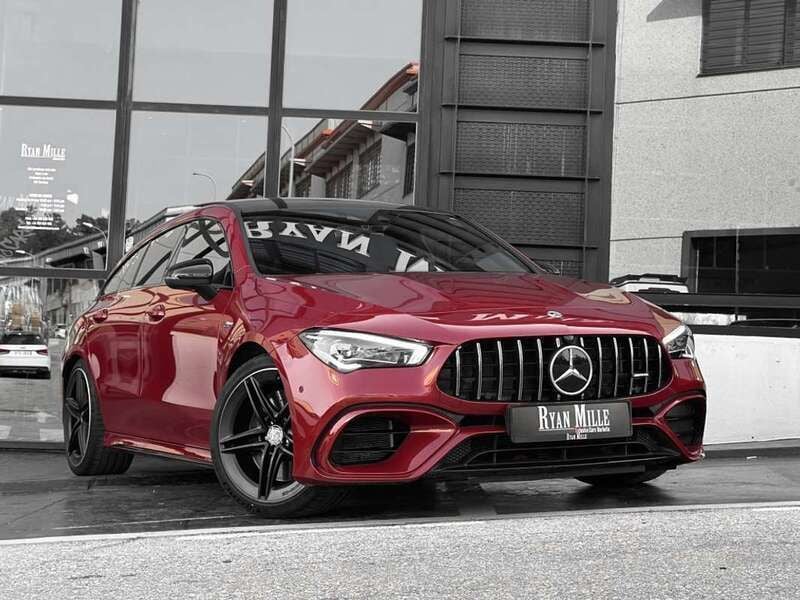 Rojo Usado 2021 Mercedes CLA45 AMG Shooting Brake AMG Familiar | 53.900 € (Buen precio) - Imagen 1/4