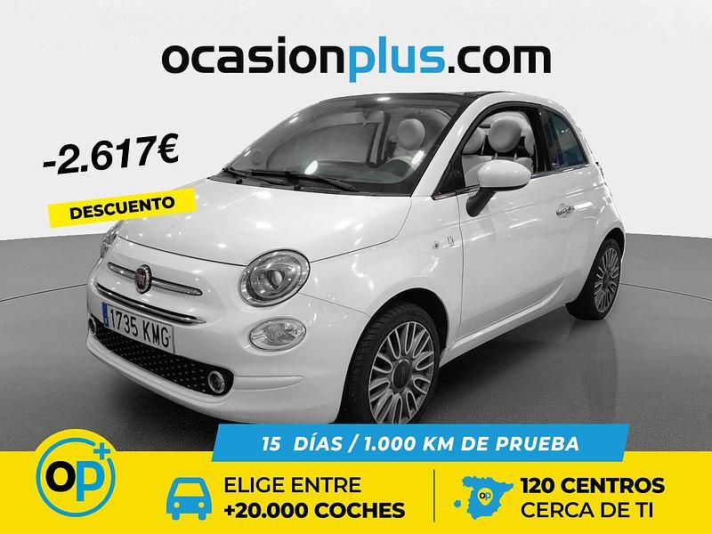 Usado Fiat 500 Lounge 69 CV (50 kW) 2018 Blanco Descapotable