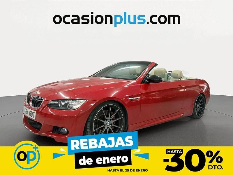 Rojo Usado 2008 BMW 335 Cabriolet Descapotable | 17.190 € (Precio justo) - Imagen 1/4