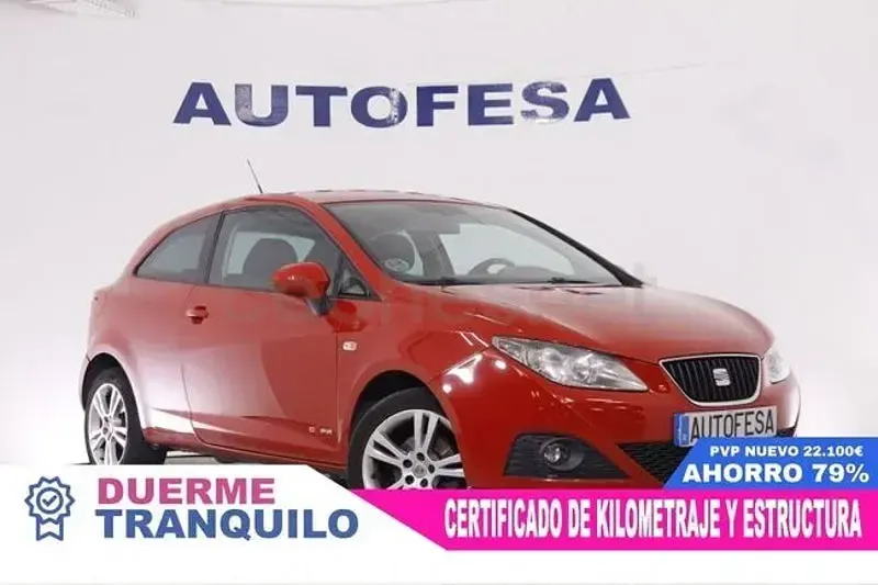 Usado Seat Ibiza SC Style 90 CV (66 kW) 2012 Rojo Utilitario