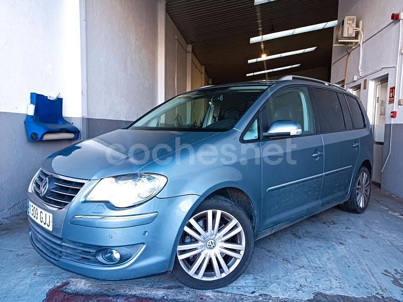 Azul Usado 2008 VW Touran Highline Monovolumen | 6490 € (Precio justo) - Imagen 1/4