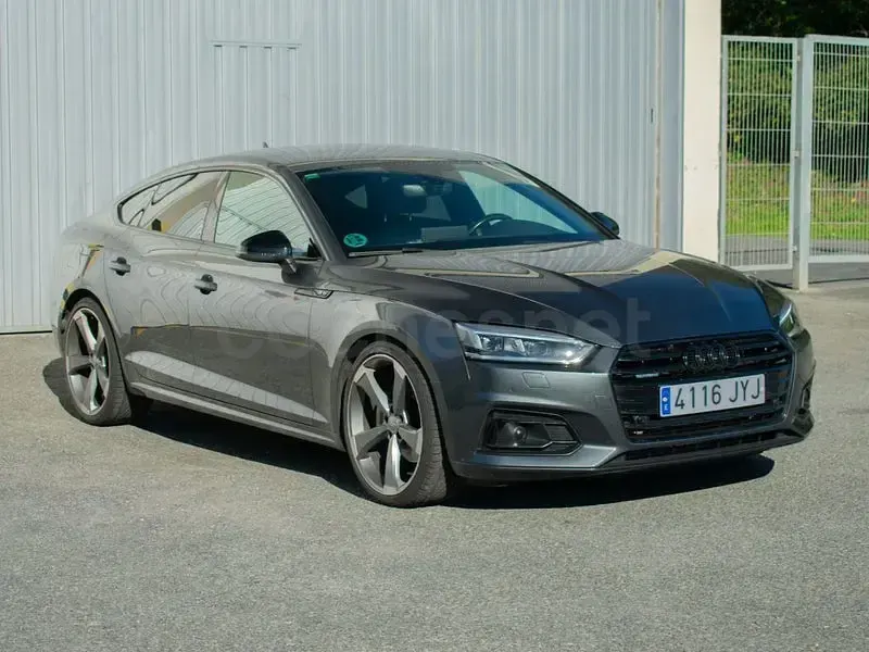 Usado Audi A5 Sportback Exclusive 218 CV (160 kW) 2017 Gris / plata Utilitario