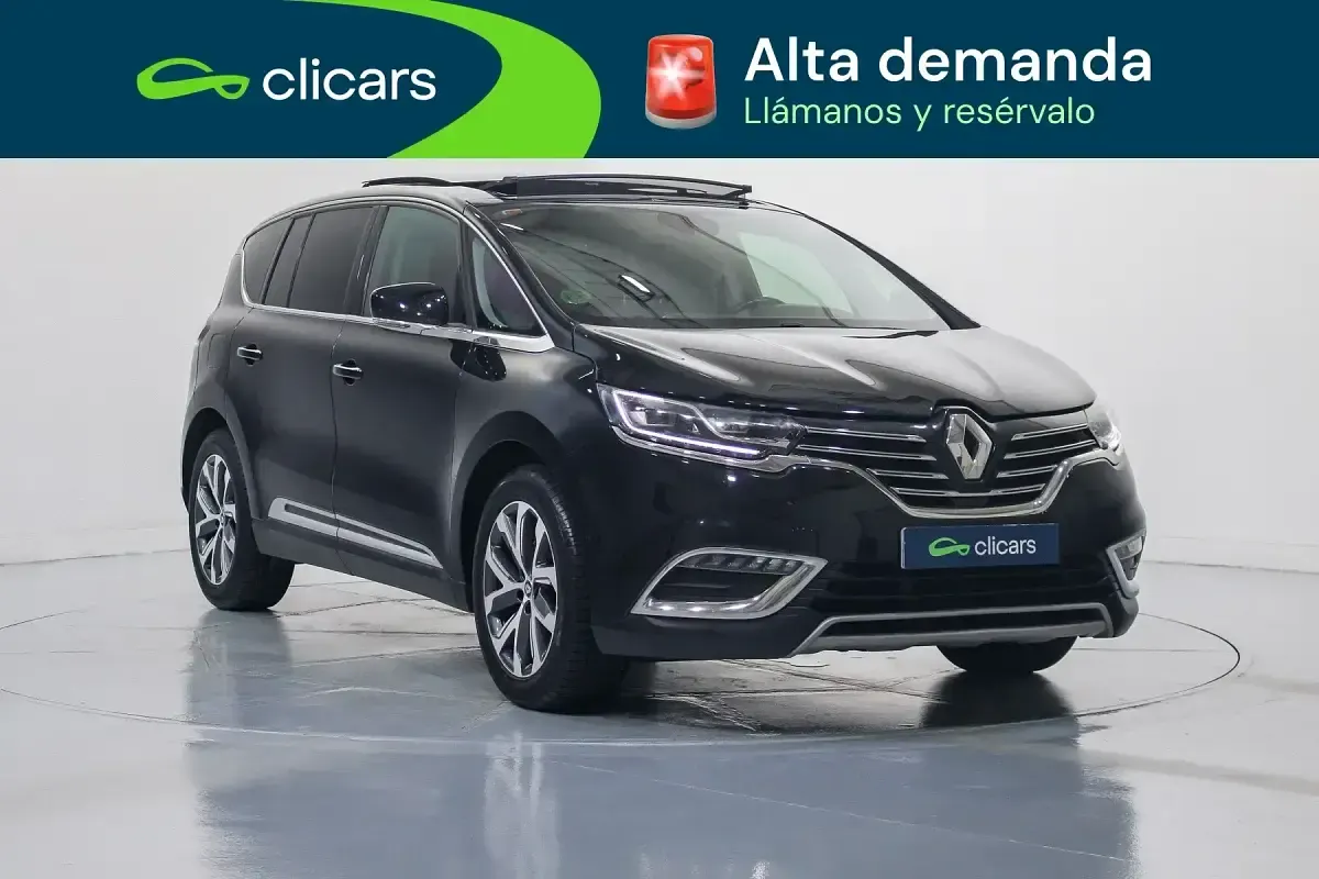 Usado Renault Espace Zen 160 CV (117 kW) 2016 Negro Monovolumen