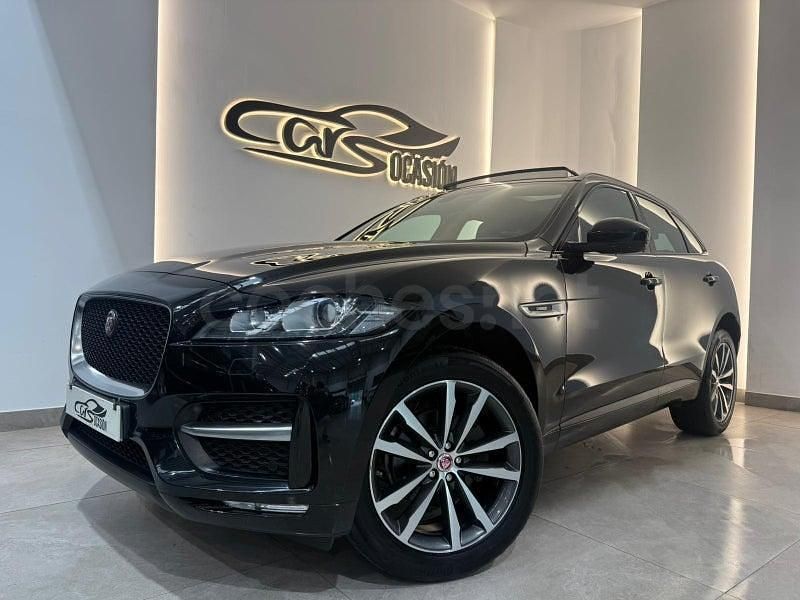 Negro Usado 2019 Jaguar F-Pace R-Sport SUV | 19.999 € (Super precio) - Imagen 1/4