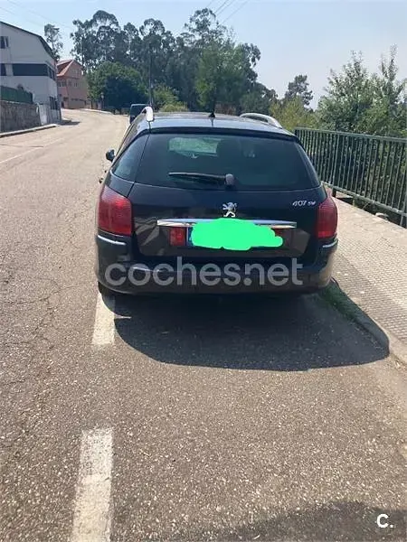Usado Peugeot 407 136 CV (100 kW) 2005 Negro Familiar