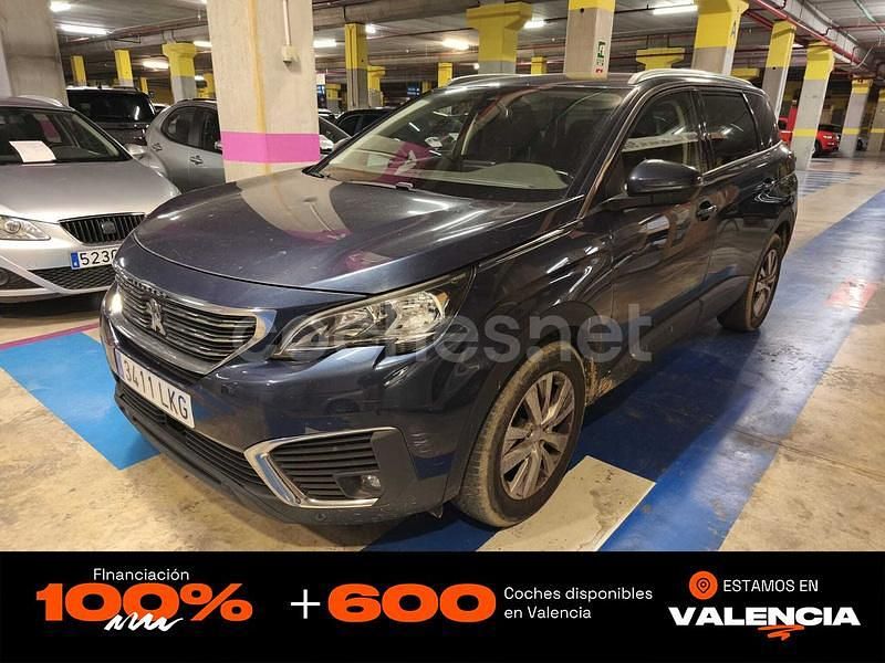 Usado Peugeot 5008 Active 120 CV (88 kW) 2017 Azul SUV