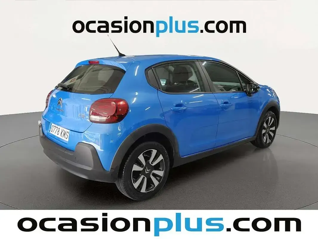 Usado Citroën C3 Feel 82 CV (60 kW) 2018 Azul Utilitario