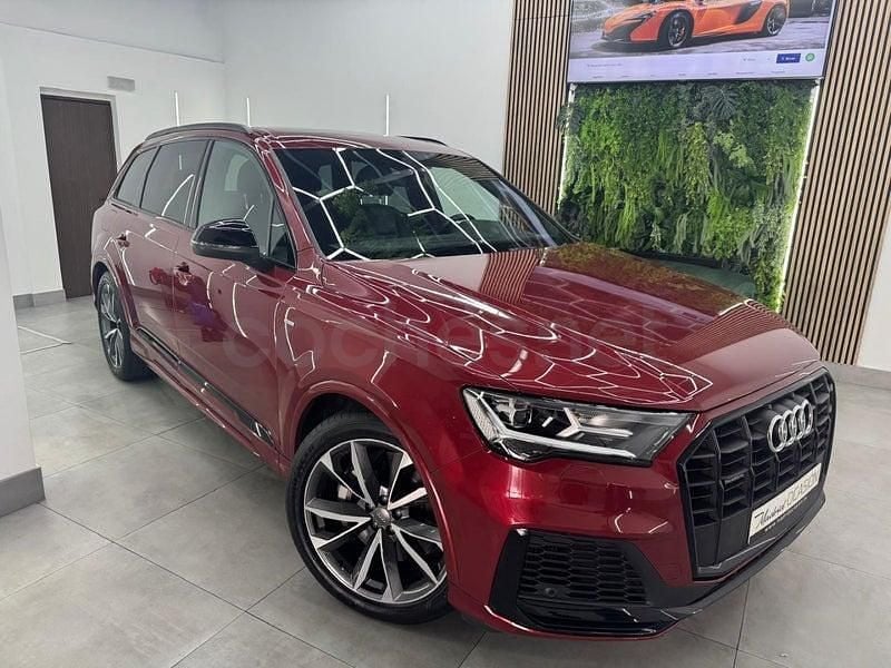 Usado Audi Q7 S-Line 381 CV (280 kW) 2020 Granate SUV