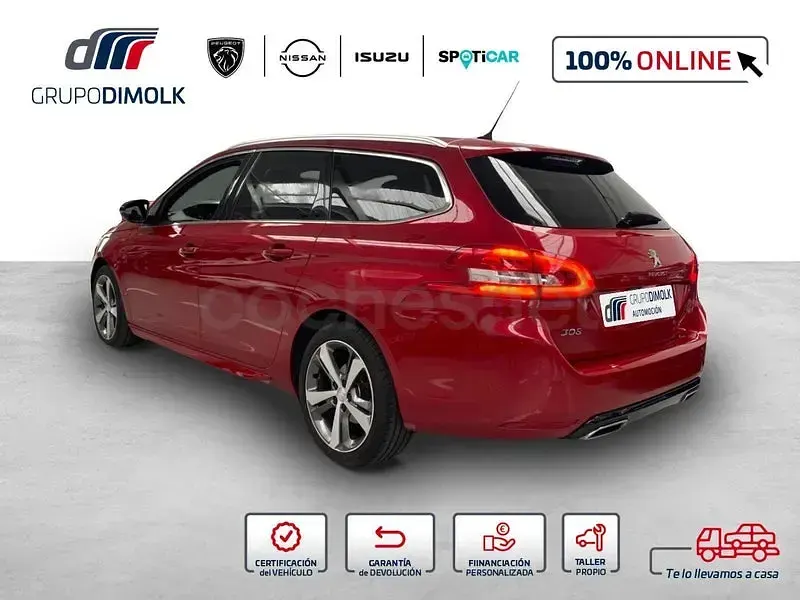 Usado Peugeot 308 SW GT-line 130 CV (95 kW) 2016 Rojo Familiar