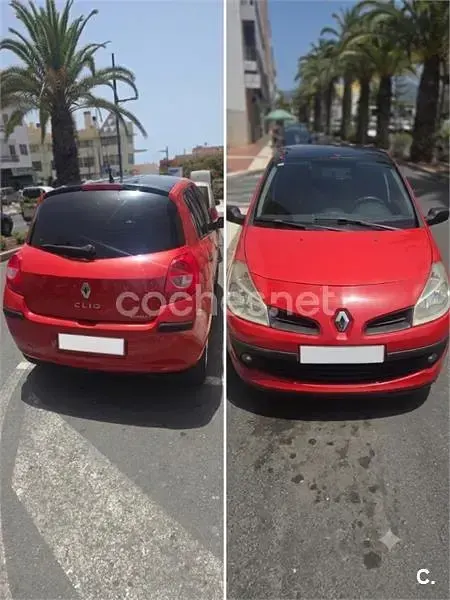 Usado Renault Clio II Dynamique 100 CV (73 kW) 2006 Rojo Berlina