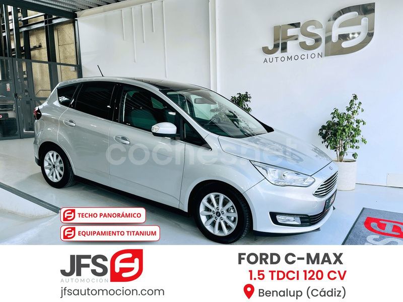 Gris / plata Usado 2018 Ford C-MAX Titanium Monovolumen | 15.999 € (Caro) - Imagen 1/4