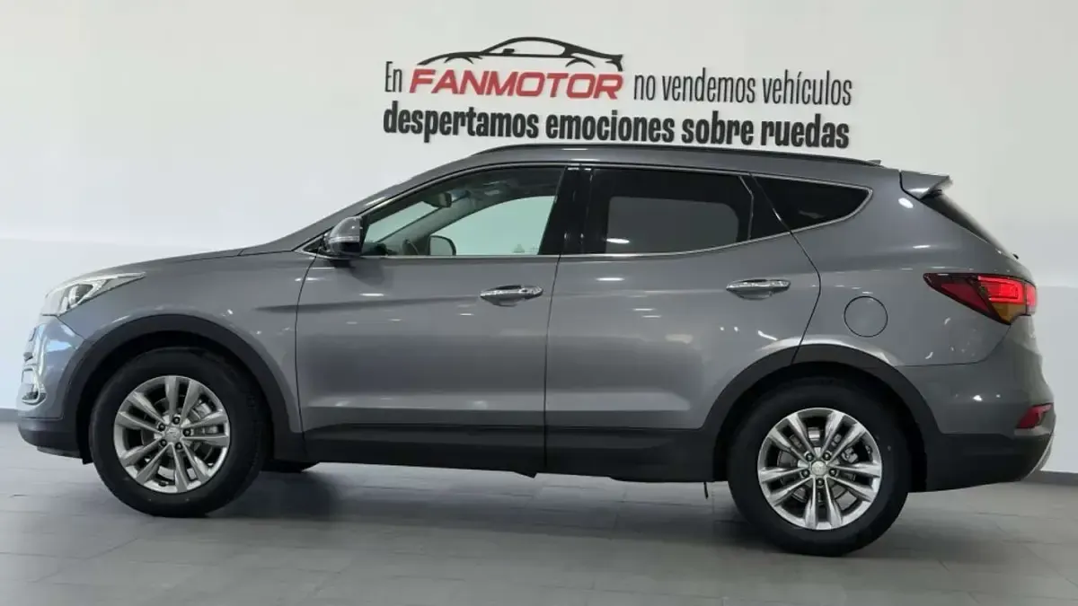Usado Hyundai Santa Fe 201 CV (147 kW) 2016 Gris SUV