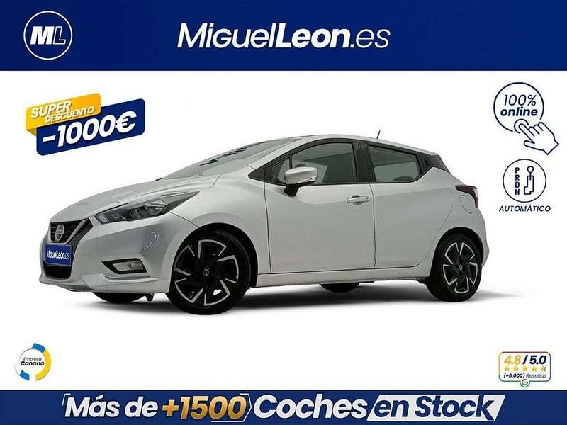 Usado Nissan Micra Acenta 92 CV (67 kW) 2021 Gris Utilitario