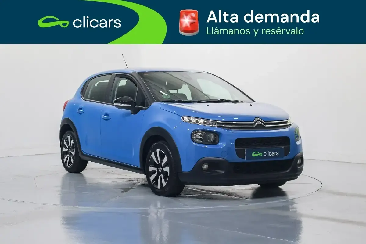 Usado Citroën C3 Feel 110 CV (80 kW) 2019 Azul Utilitario