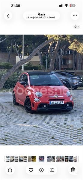 Usado Abarth 595C 180 CV (132 kW) 2022 Rojo Descapotable