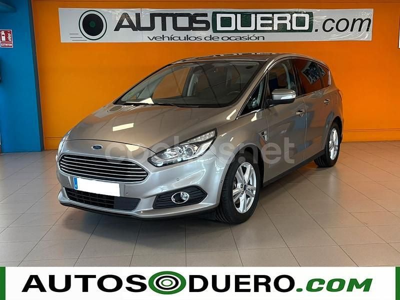 Beige Usado 2017 Ford S-MAX Titanium Monovolumen | 18.400 € (Precio justo) - Imagen 1/4