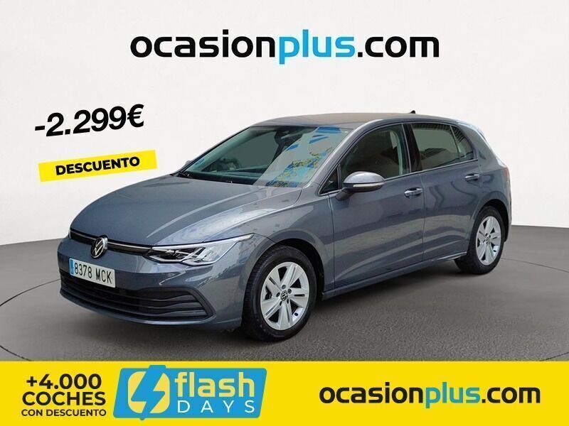 Gris Usado 2022 VW Golf VIII Life | 24.490 € (Precio justo) - Imagen 1/4