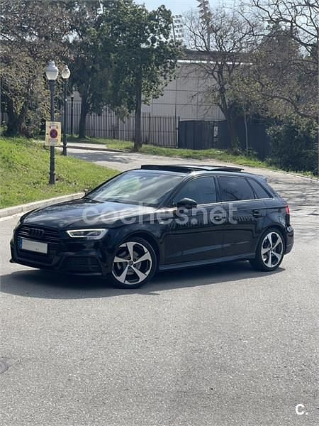 Usado Audi A3 S-Line 150 CV (110 kW) 2019 Negro Berlina