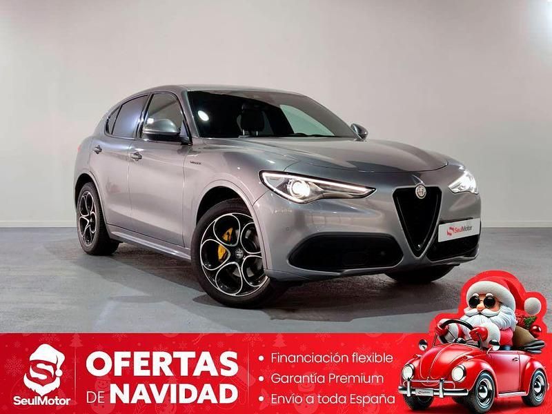 Gris Usado 2023 Alfa Romeo Stelvio Veloce SUV | 40.490 € (Precio justo) - Imagen 1/4