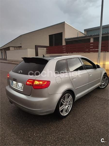 Gris / plata Usado 2008 Audi A3 Sportback S-Line Utilitario | 5500 € (Precio justo) - Imagen 1/4