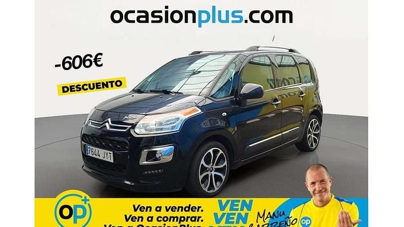Usado Citroën C3 Picasso Feel 110 CV (80 kW) 2017 Negro Monovolumen