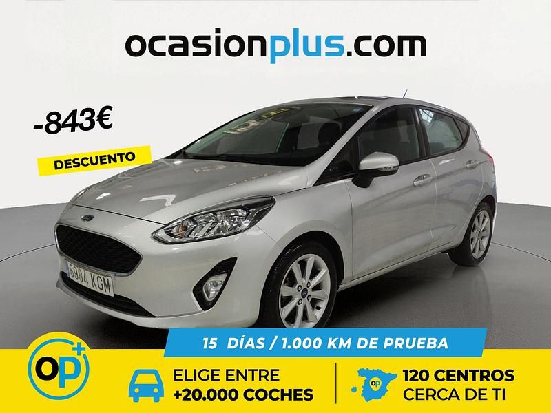 Gris Usado 2017 Ford Fiesta Trend+ | 11.390 € (Precio justo) - Imagen 1/4