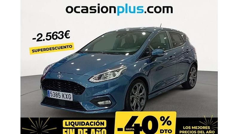 Azul Usado 2019 Ford Fiesta ST-Line Utilitario | 12.637 € (Caro) - Imagen 1/4