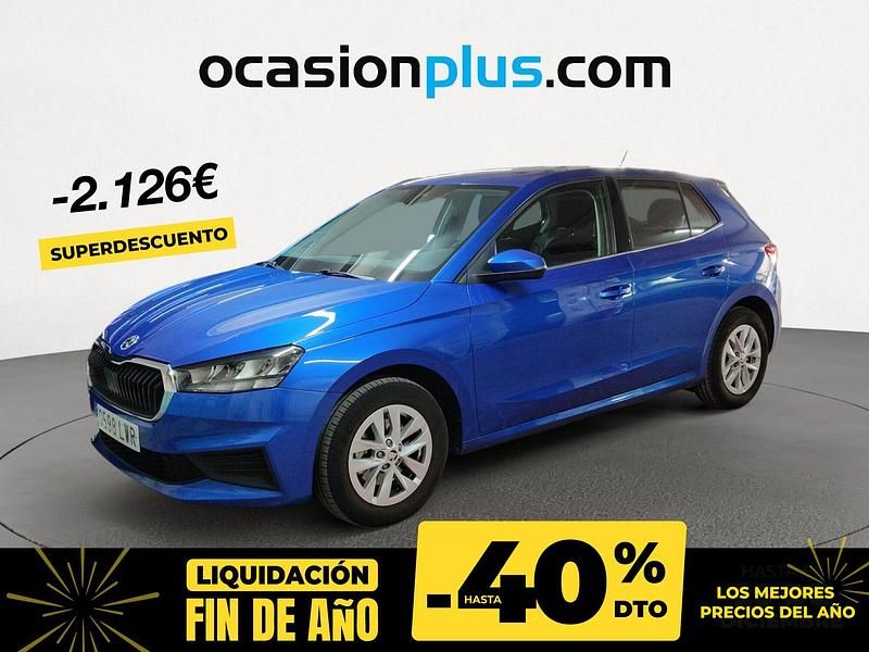 Azul Usado 2022 Skoda Fabia Utilitario | 16.790 € (Precio justo) - Imagen 1/4