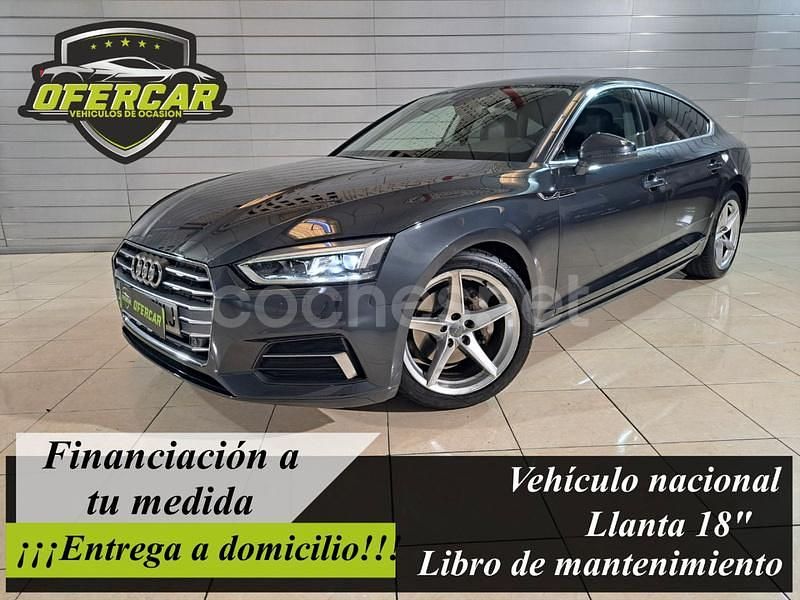 Gris / plata Usado 2018 Audi A5 Sportback Utilitario | 18.900 € (Super precio) - Imagen 1/4