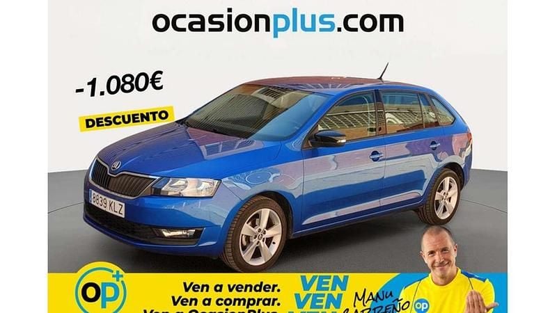 Usado Skoda Rapid 95 HP (69 kW) 2018 Azul Citadino