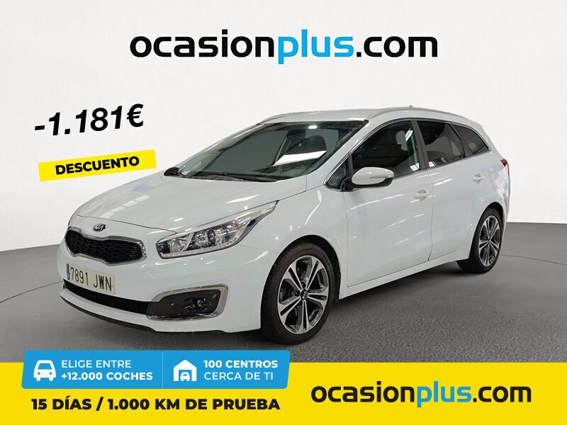Blanco Usado 2017 Kia Ceed GT Familiar | 12.700 € (Precio justo) - Imagen 1/4