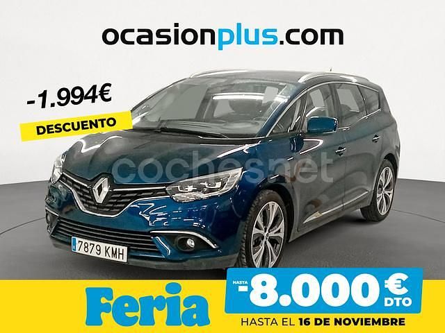 Azul Usado 2018 Renault Grand Scénic IV Zen Monovolumen | 17.490 € (Precio justo) - Imagen 1/4