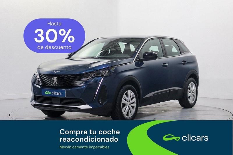 Usado Peugeot 3008 Active 130 CV (95 kW) 2022 Azul SUV