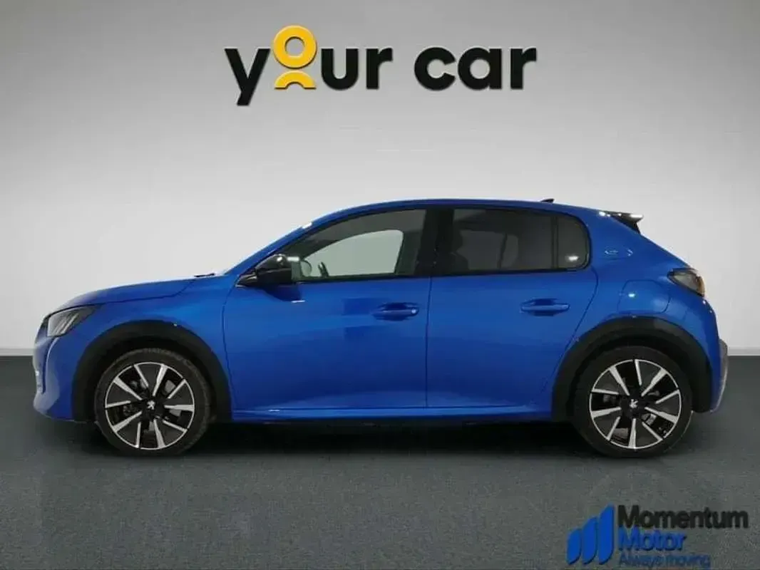 Usado Peugeot e-208 GT 100 kW (136 CV) 2020 Azul Utilitario