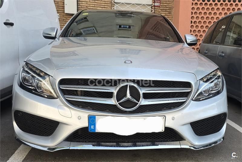 Gris / plata Usado 2016 Mercedes C220 AMG line Berlina | 16.500 € (Precio justo) - Imagen 1/4