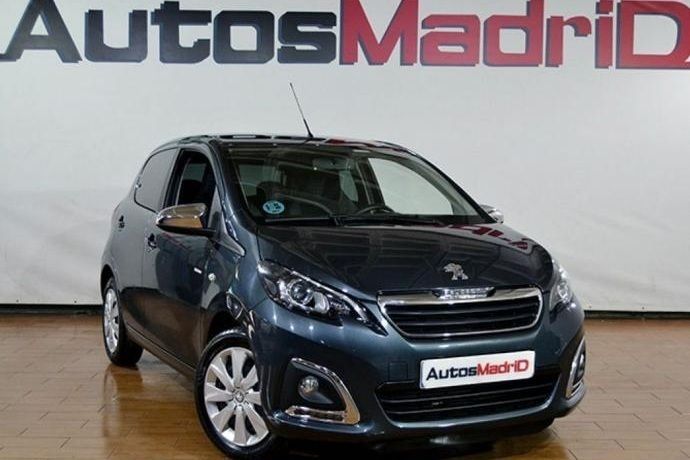 Gris Usado 2021 Peugeot 108 Active Utilitario | 8490 € (Super precio) - Imagen 1/4