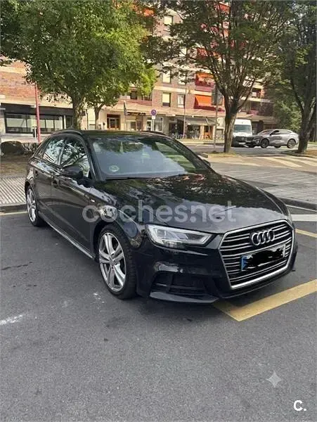 Usado Audi A3 S-Line 150 CV (110 kW) 2019 Negro Berlina