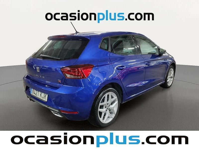 Usado Seat Ibiza FR 90 CV (66 kW) 2018 Azul Utilitario
