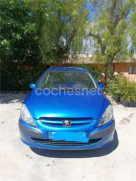 Usado Peugeot 307 110 CV (80 kW) 2002 Azul Familiar
