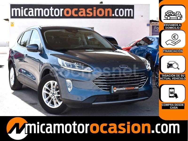 Azul Usado 2021 Ford Kuga Titanium SUV | 18.490 € (Precio justo) - Imagen 1/4