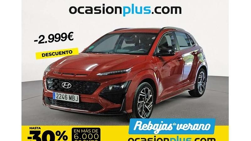 Rojo Usado 2022 Hyundai Kona N Line SUV | 18.591 € (Precio justo) - Imagen 1/3