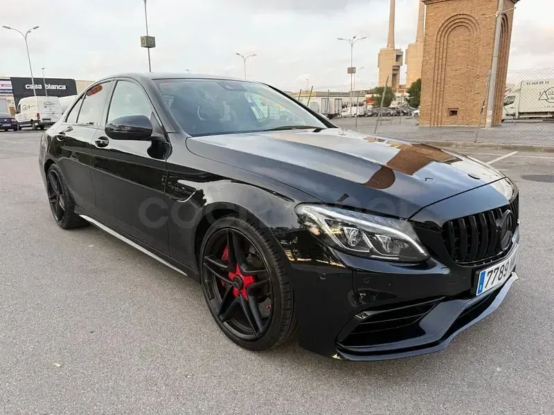 Usado Mercedes C63S AMG 510 CV (375 kW) 2017 Negro Berlina