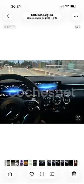 Usado Mercedes CLA220 190 CV (139 kW) 2025 Gris / plata Berlina